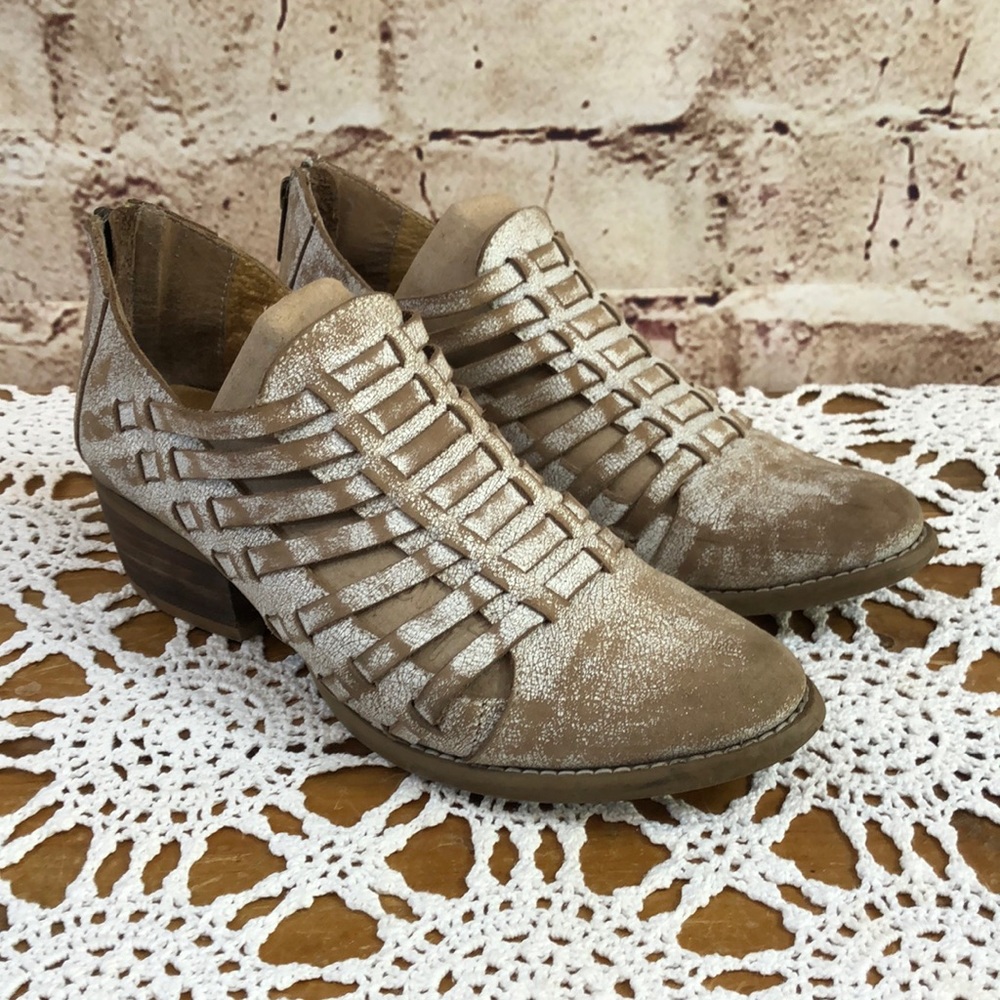 Diba True Woven Ankle Booties
